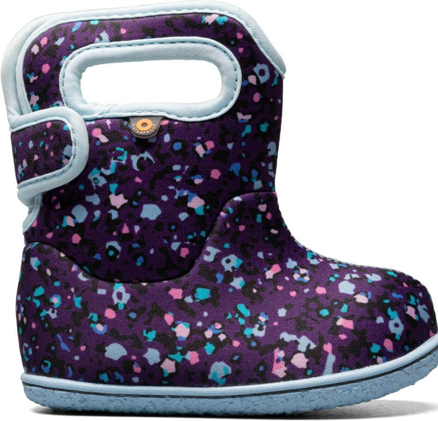 Footwear * | Bogs Baby Bogs Little Textures Boots Toddlers' Purple Multi