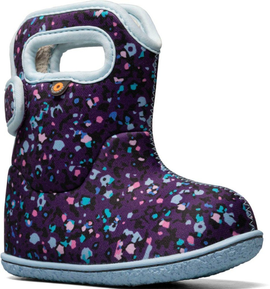 Footwear * | Bogs Baby Bogs Little Textures Boots Toddlers' Purple Multi