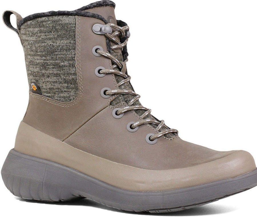 Footwear * | Bogs Freedom Lace Boots Women'S Taupe