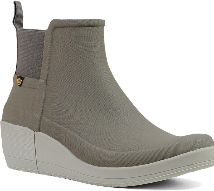 Footwear * | Bogs Vista Wedge Rain Boots Women'S Taupe