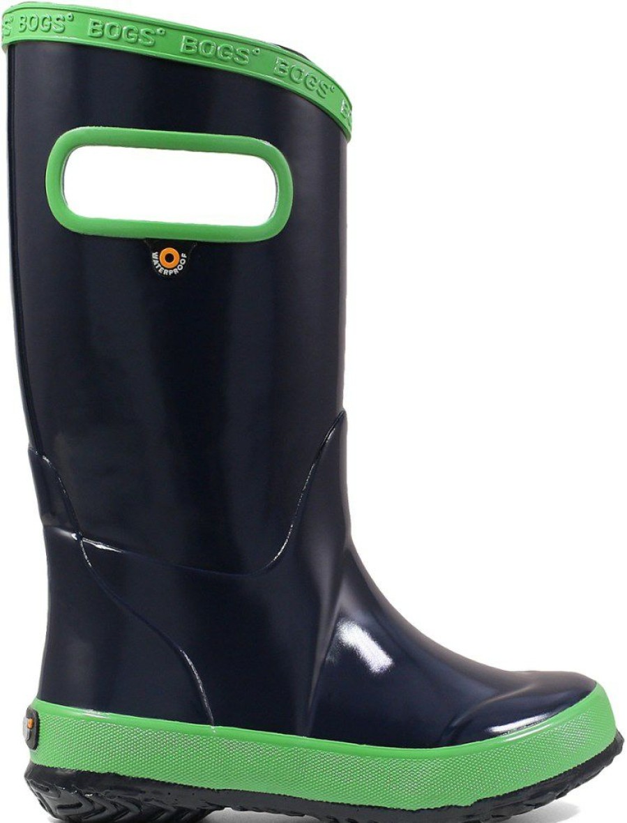 Footwear * | Bogs Rain Boots Kids' Navy/Green