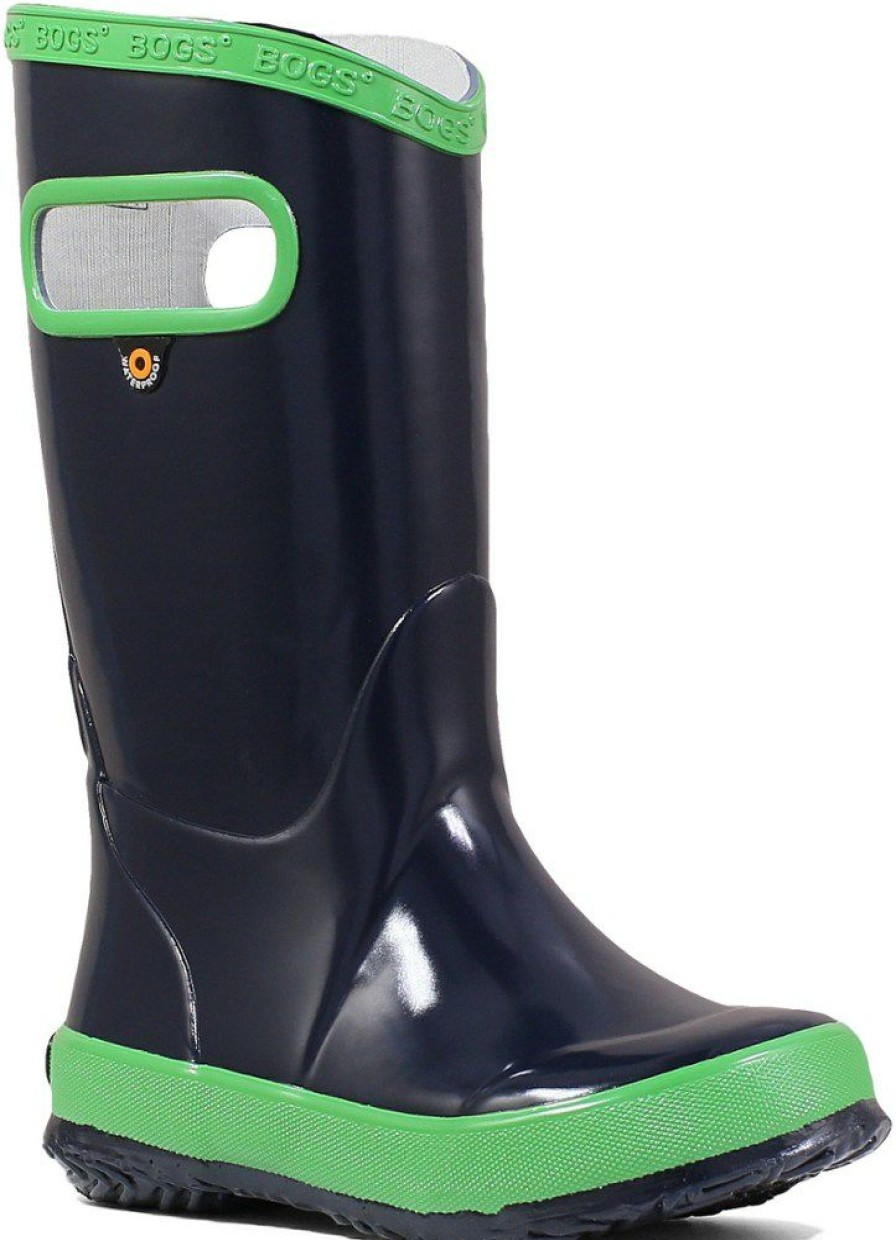 Footwear * | Bogs Rain Boots Kids' Navy/Green