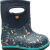 Footwear * | Bogs Baby Classic Pets Rain Boots Toddlers' Ink Blue Multi