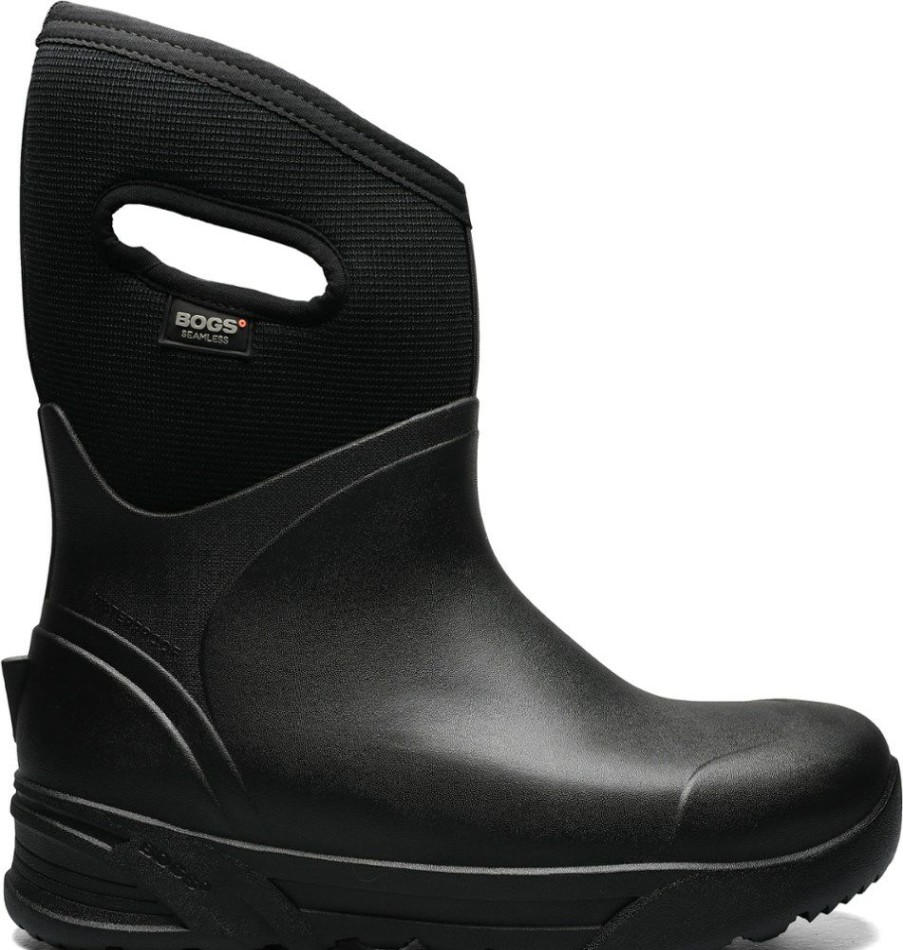 Footwear * | Bogs Bozeman Mid Insulated Rain Boots Men'S Black