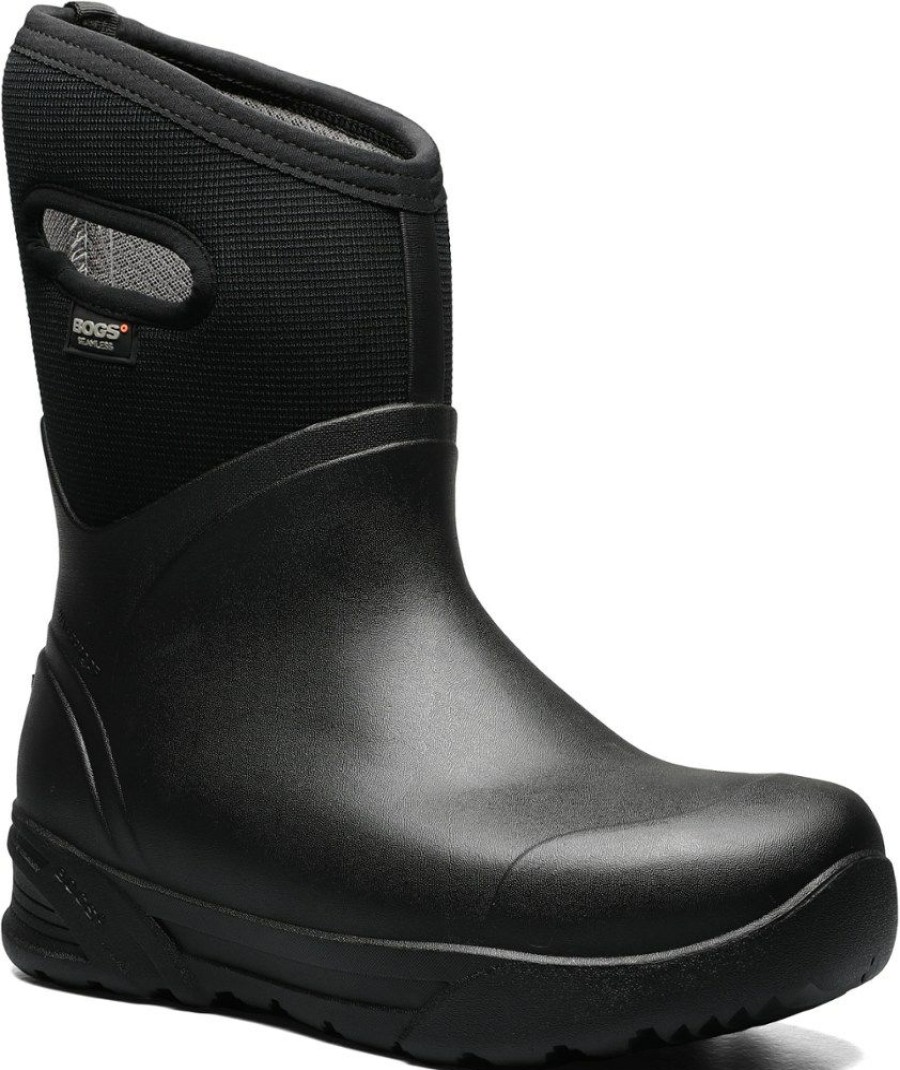 Footwear * | Bogs Bozeman Mid Insulated Rain Boots Men'S Black