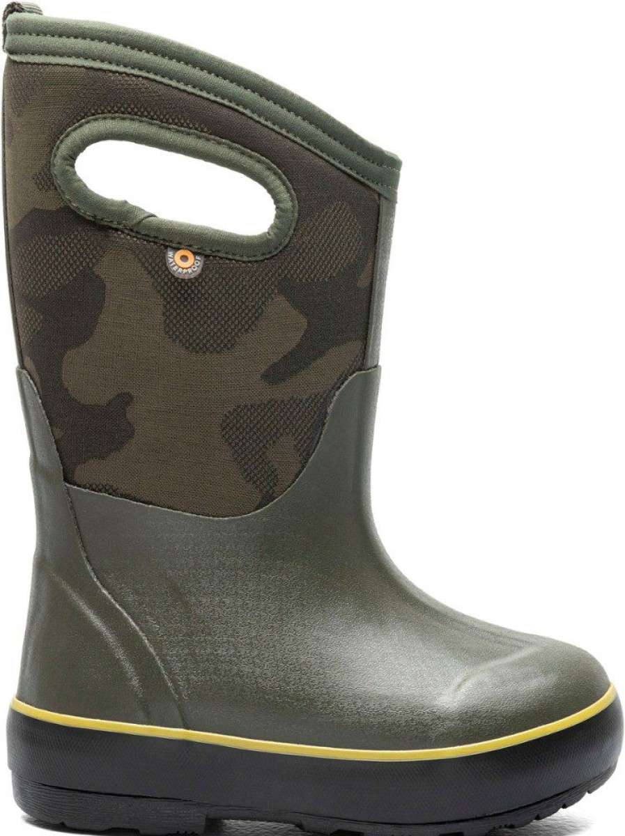 Footwear * | Bogs Classic Ii Tonal Camo Boots Kids' Dark Green