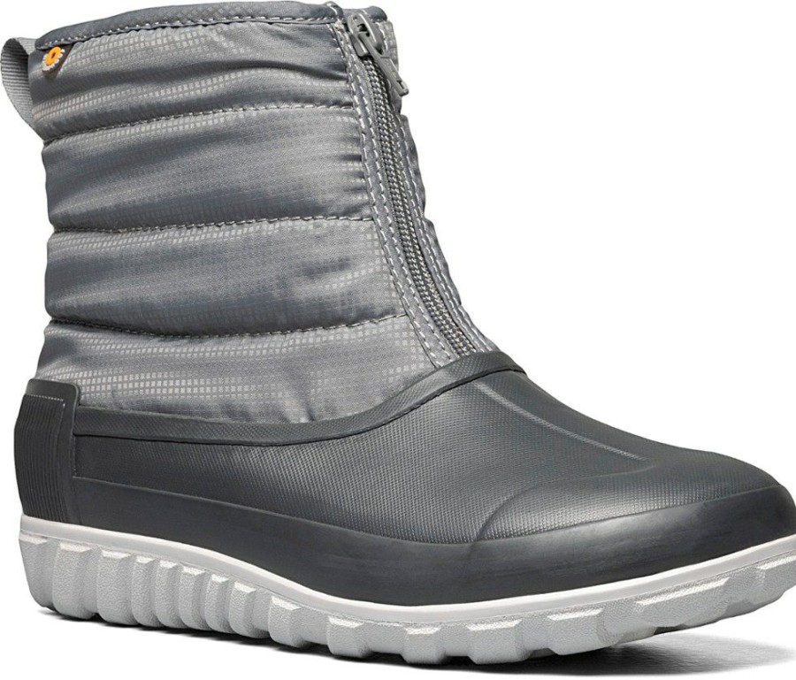 Footwear * | Bogs Classic Casual Winter Zip Boots Women'S Gray