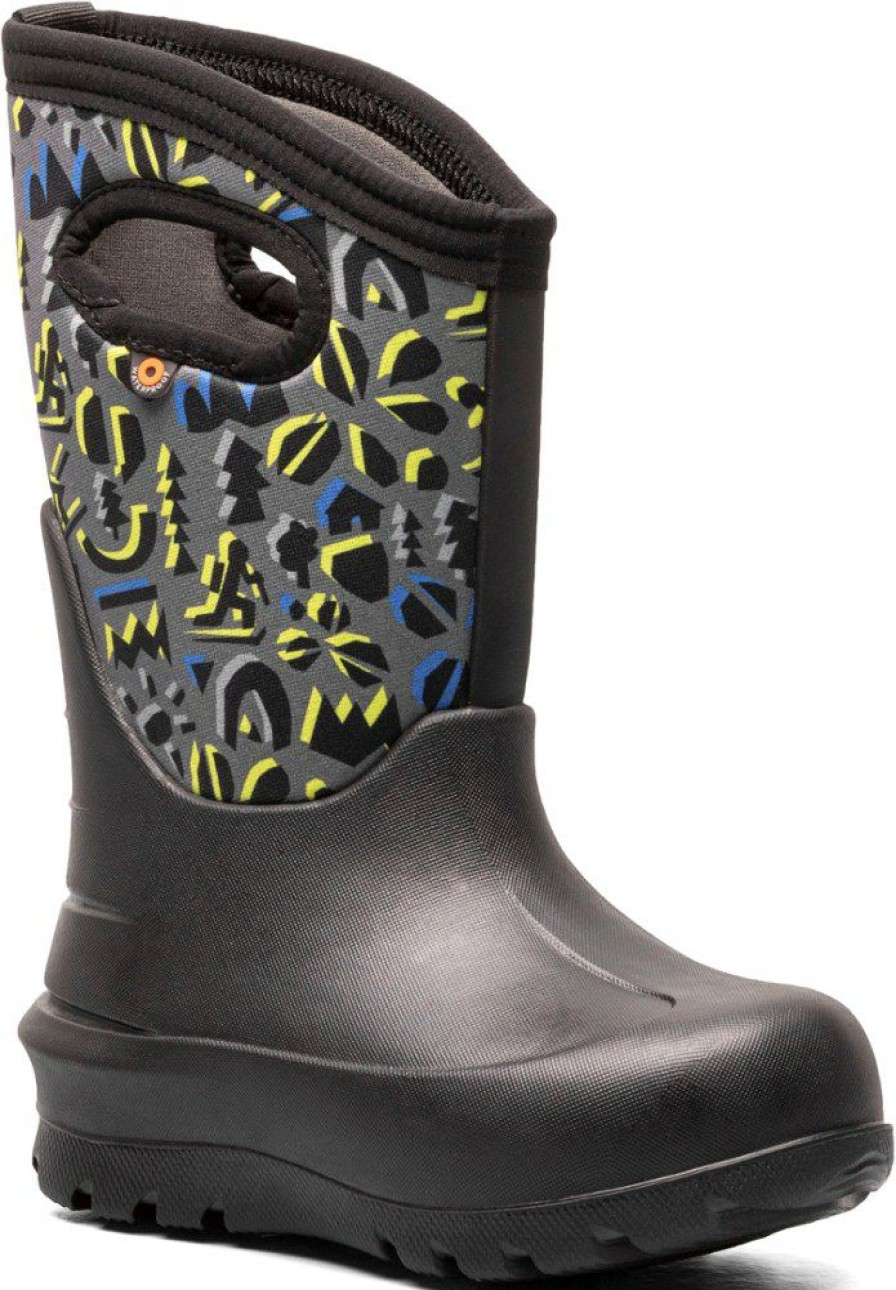 Footwear * | Bogs Neo-Classic Adventure Rain Boots Kids' Black Multi