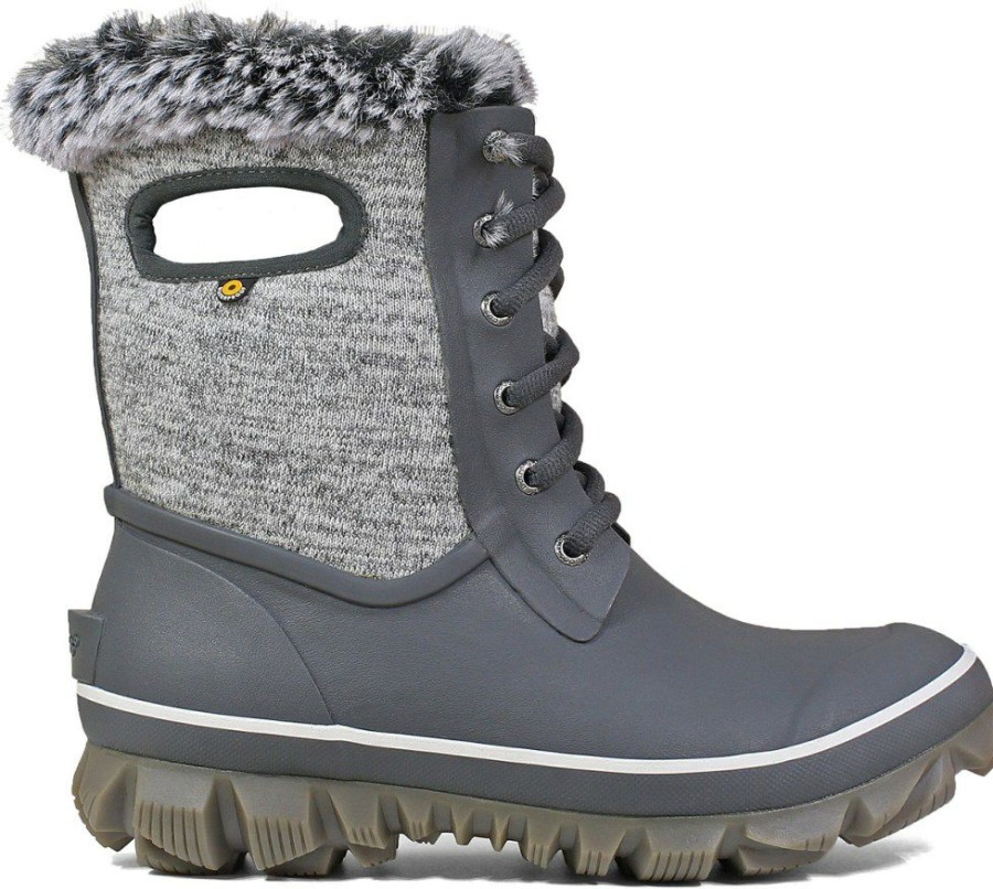 Footwear * | Bogs Arcata Knit Snow Boots Women'S Gray Multi