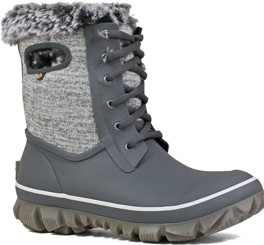 Footwear * | Bogs Arcata Knit Snow Boots Women'S Gray Multi