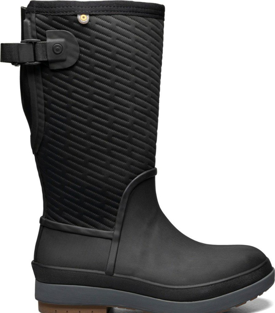 Footwear * | Bogs Crandall Ii Tall Adjustable Calf Snow Boots Women'S Black