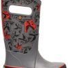 Footwear * | Bogs Cool Dinos Rain Boots Kids' Gray