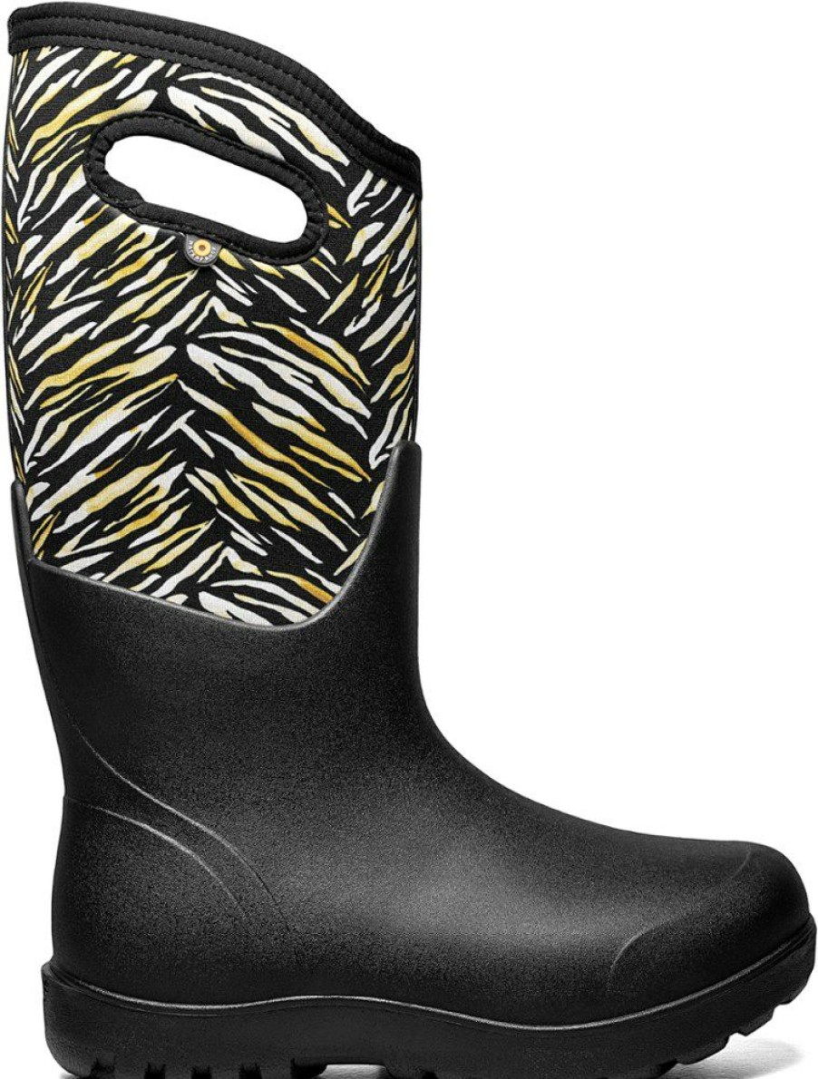 Footwear * | Bogs Neo-Classic Tall Exotic Boots Women'S Black Multi