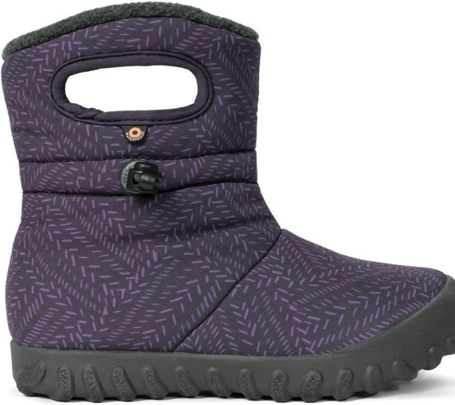 Footwear * | Bogs B-Moc Fleck Boots Kids' Eggplant Multi