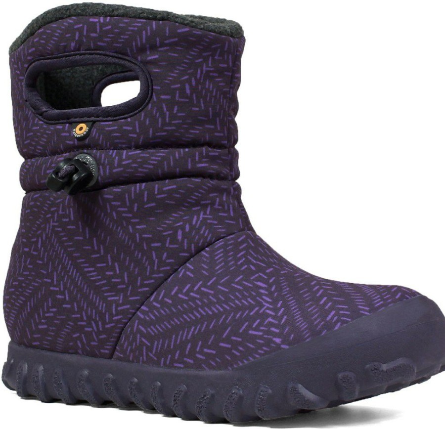 Footwear * | Bogs B-Moc Fleck Boots Kids' Eggplant Multi