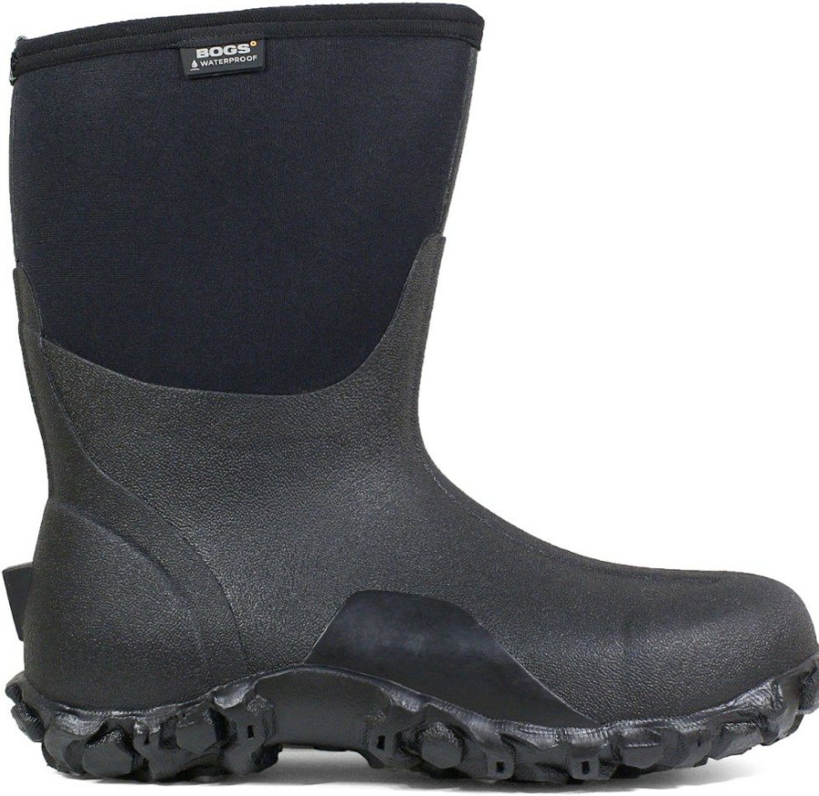 Footwear * | Bogs Classic Mid Insulated Rain Boots Men'S Black