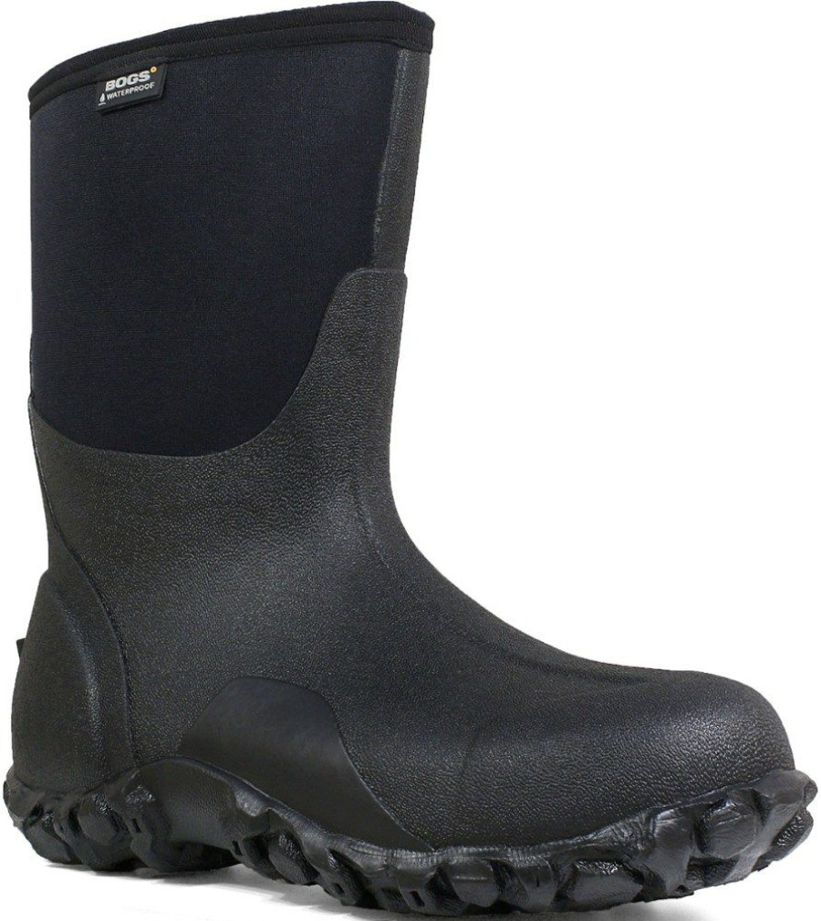 Footwear * | Bogs Classic Mid Insulated Rain Boots Men'S Black