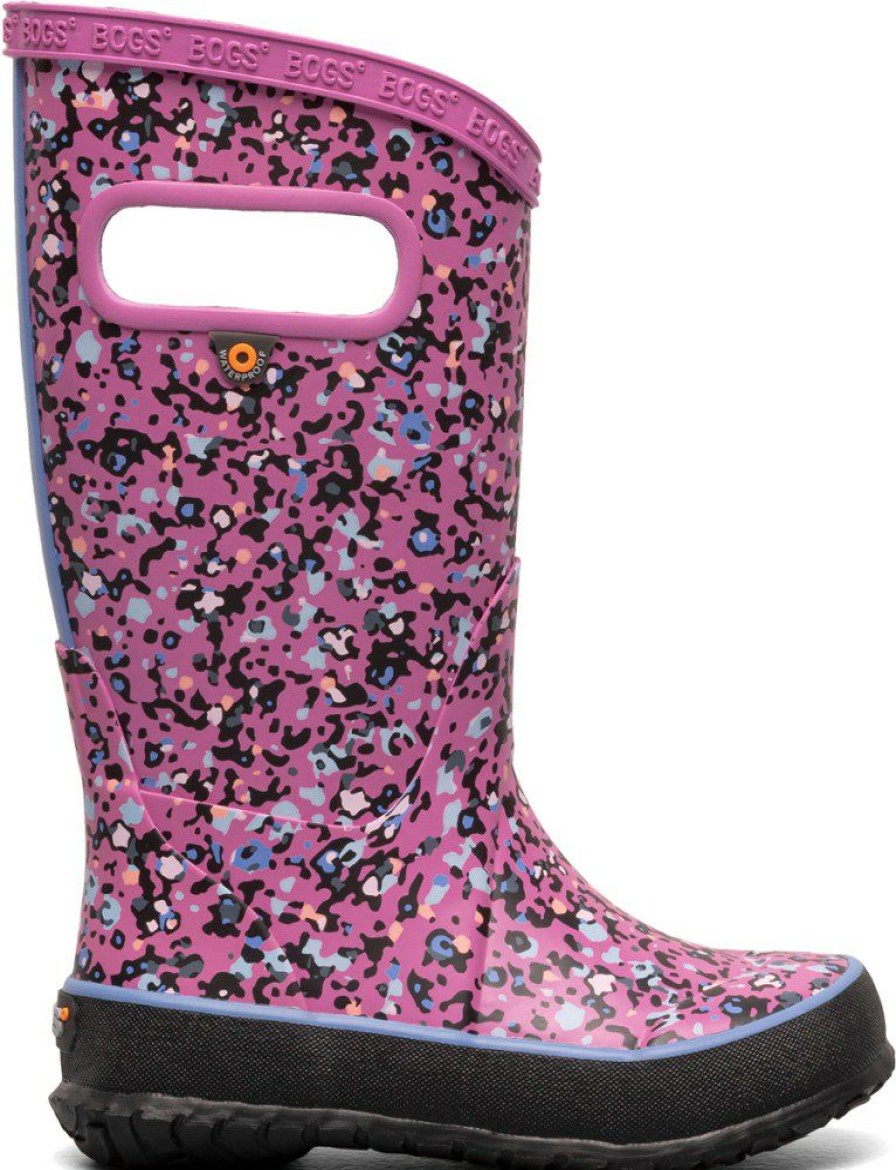 Footwear * | Bogs Little Textures Rain Boots Toddlers'/Kids' Pink Multi