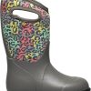 Footwear * | Bogs York Leopard Rain Boots Toddlers'/Kids' Gray Multi