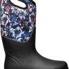 Footwear * | Bogs Neo-Classic Tall Real Flowers Boots Women'S Black Multi