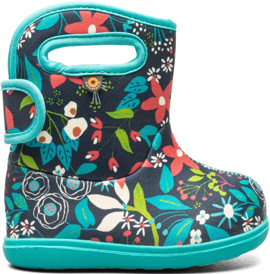 Footwear * | Bogs Baby Bogs Ii Carton Flower Rain Boots Toddlers'