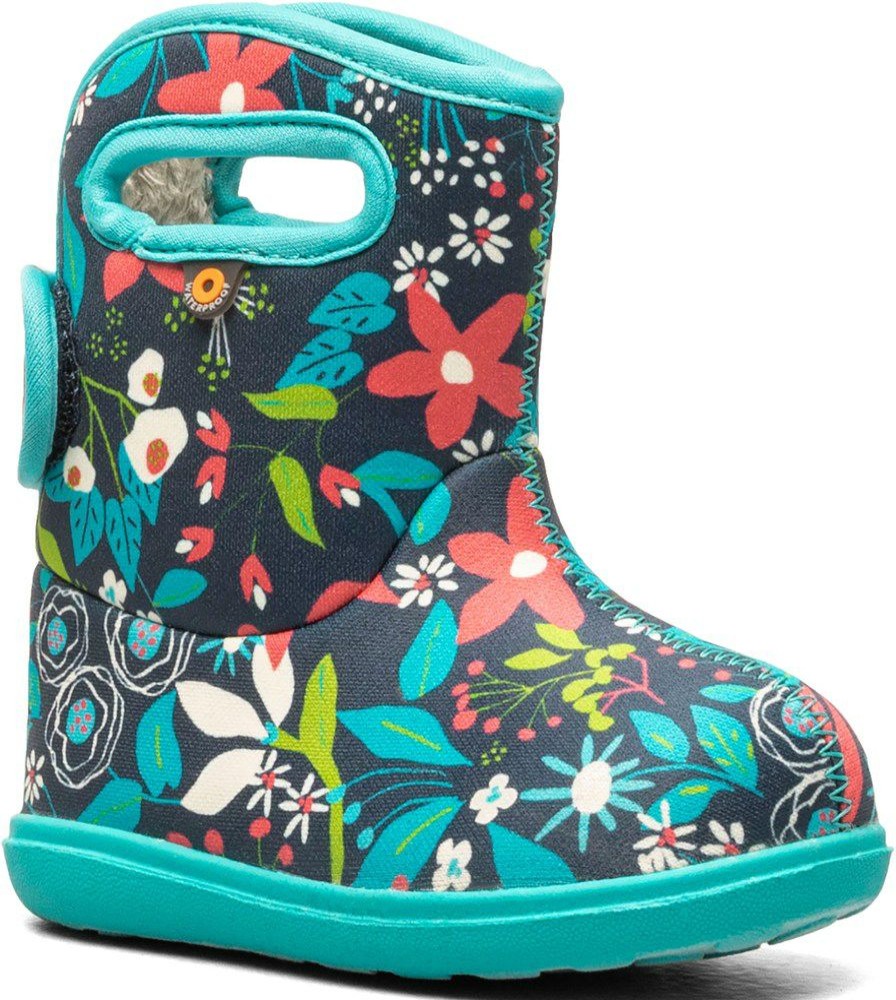 Footwear * | Bogs Baby Bogs Ii Carton Flower Rain Boots Toddlers'