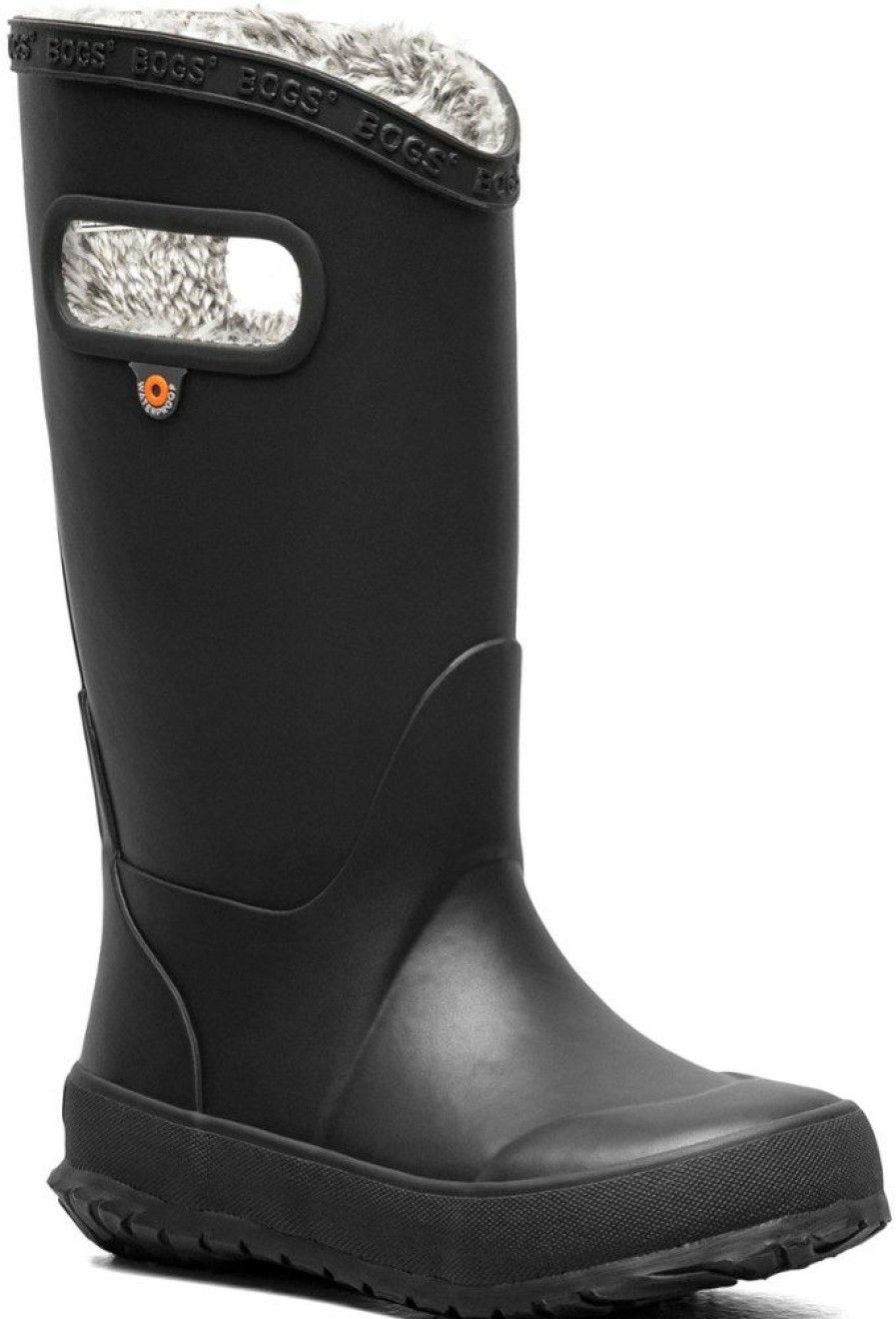 Footwear * | Bogs Plush Rain Boots Kids' Black