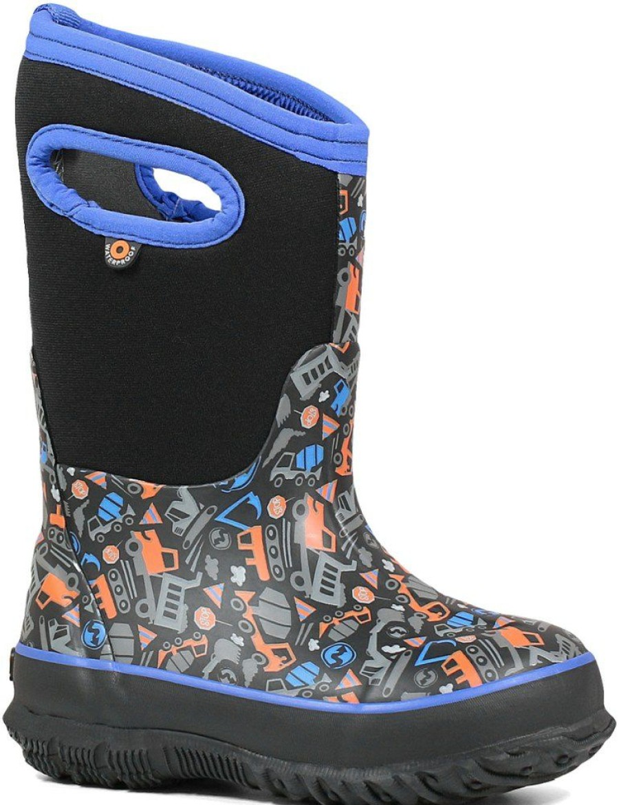 Footwear * | Bogs Classic Construction Boots Kids' Black Multi